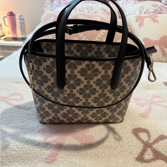 Kate Spade Black Flower Small Tote - Picture 1 of 8